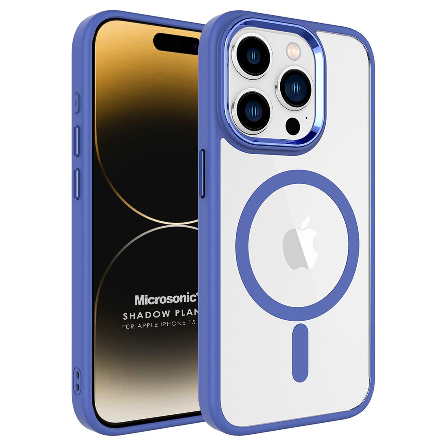 Microsonic Apple iPhone 15 Pro Kılıf MagSafe Shadow Planet Mavi
