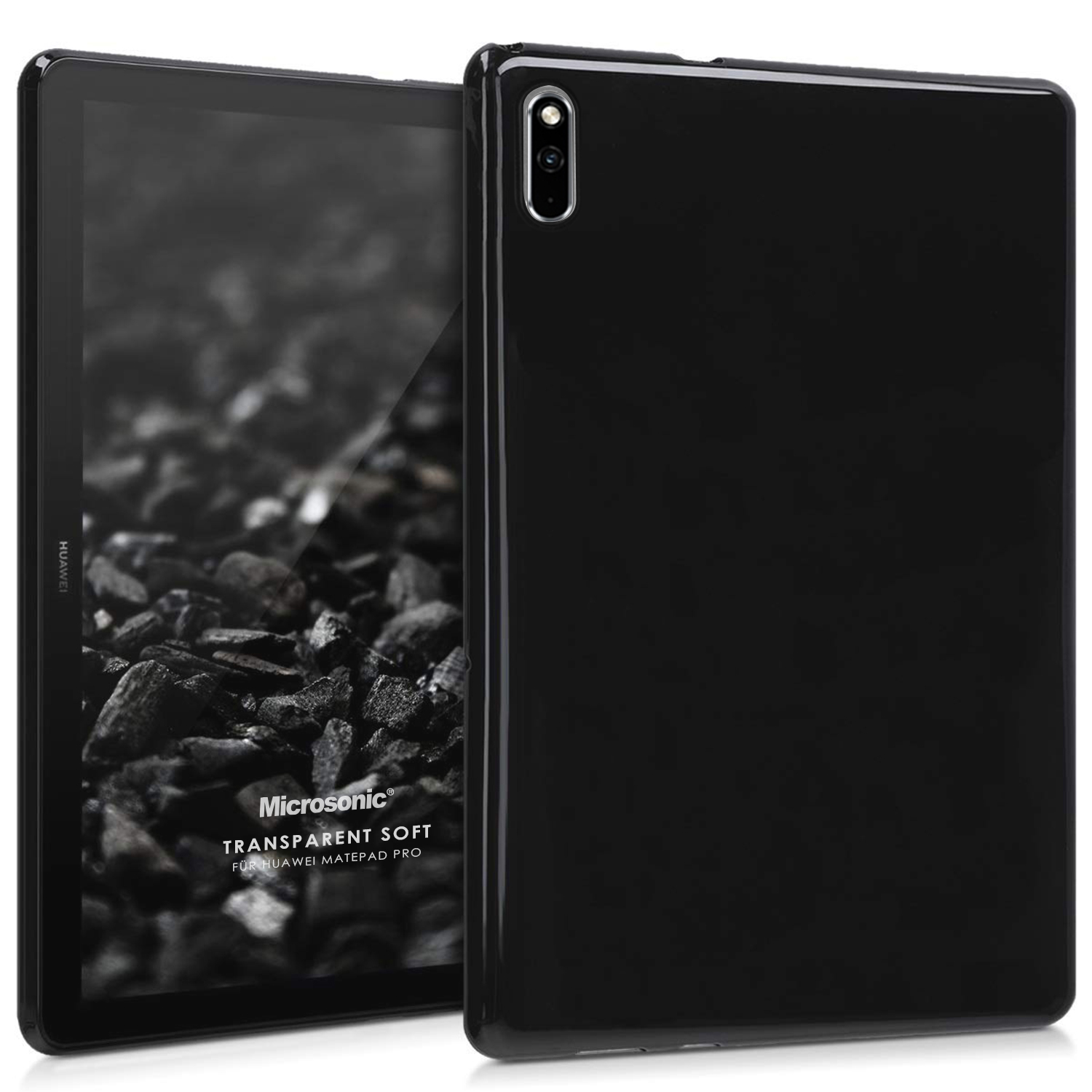 Microsonic Huawei MatePad Pro 10 8 Kılıf Transparent Soft Siyah