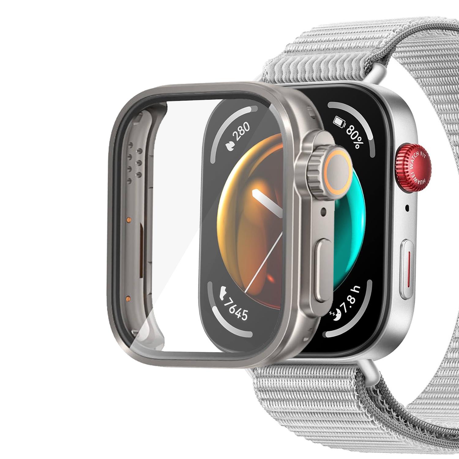 Microsonic Huawei Watch Fit 3 Kılıf Apple Watch Ultra Dönüştürücü Ekran Koruyucu Kasa Yıldız Işığı