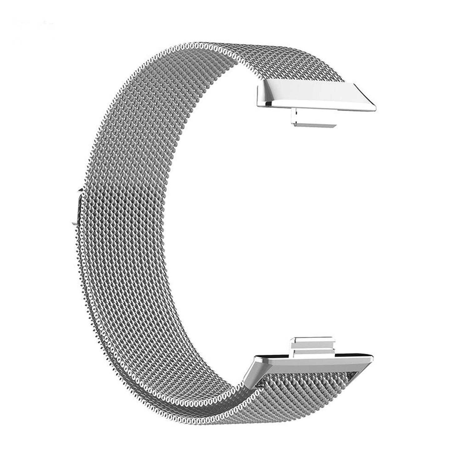 Microsonic Huawei Watch Fit 3 Milanese Loop Kordon Gümüş
