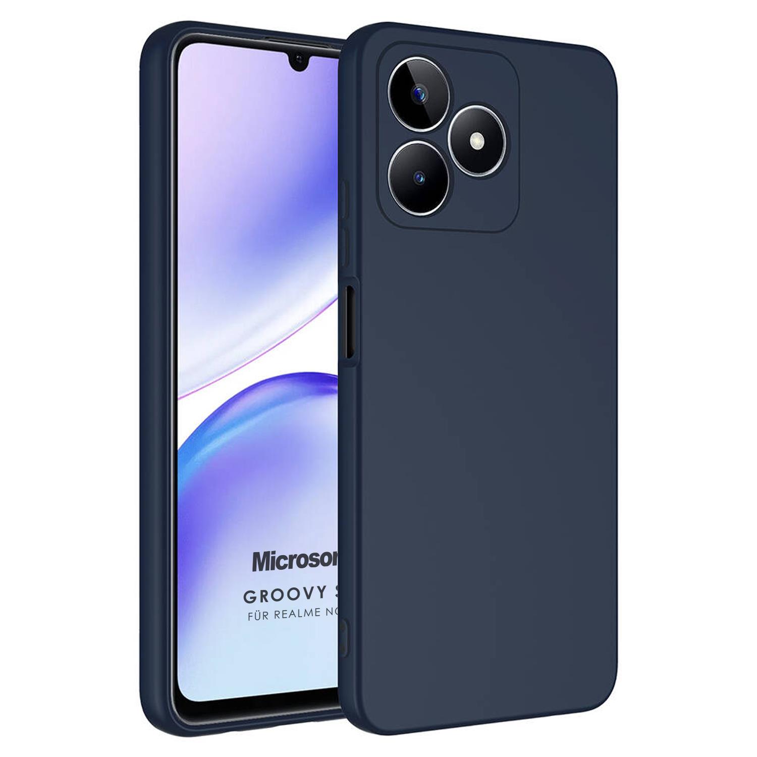 Microsonic Realme Note 50 Kılıf Groovy Soft Lacivert