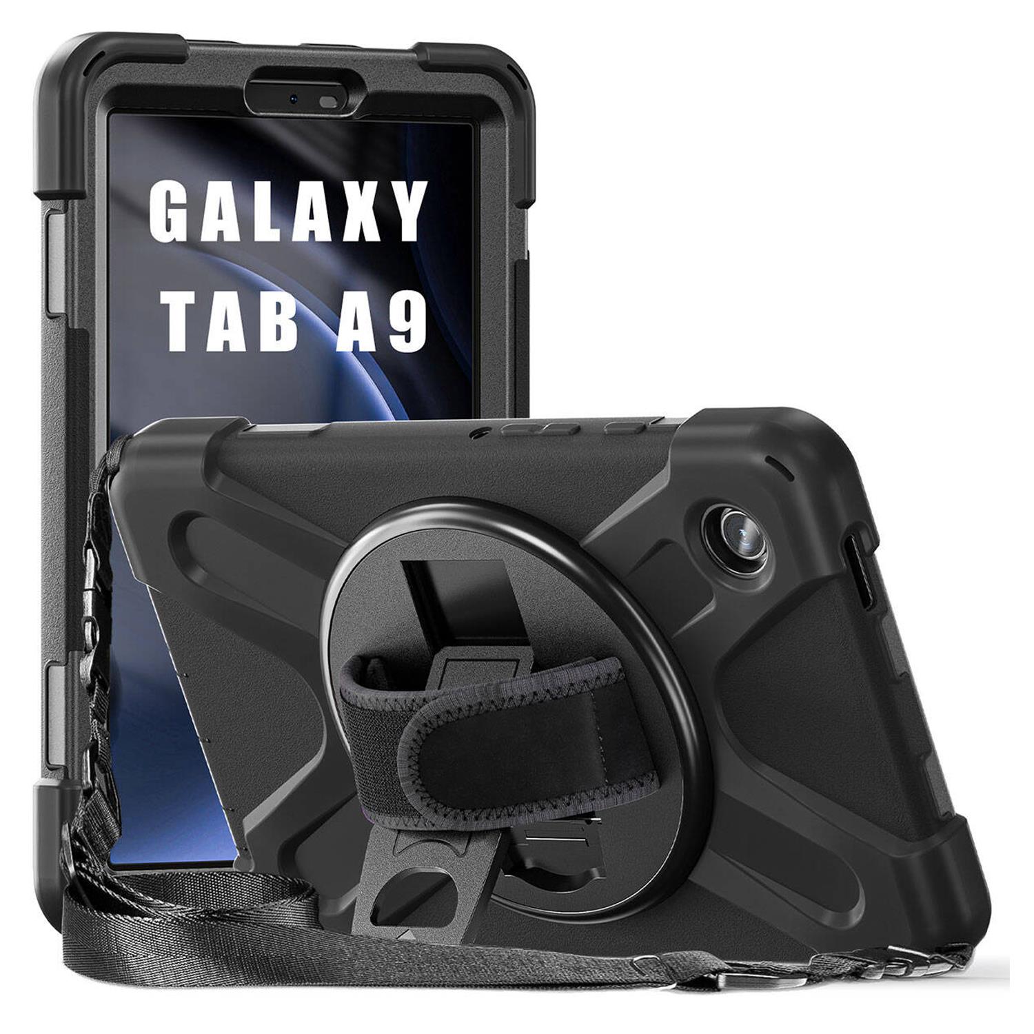 Microsonic Samsung Galaxy Tab A9 Kılıf Heavy Defender Siyah