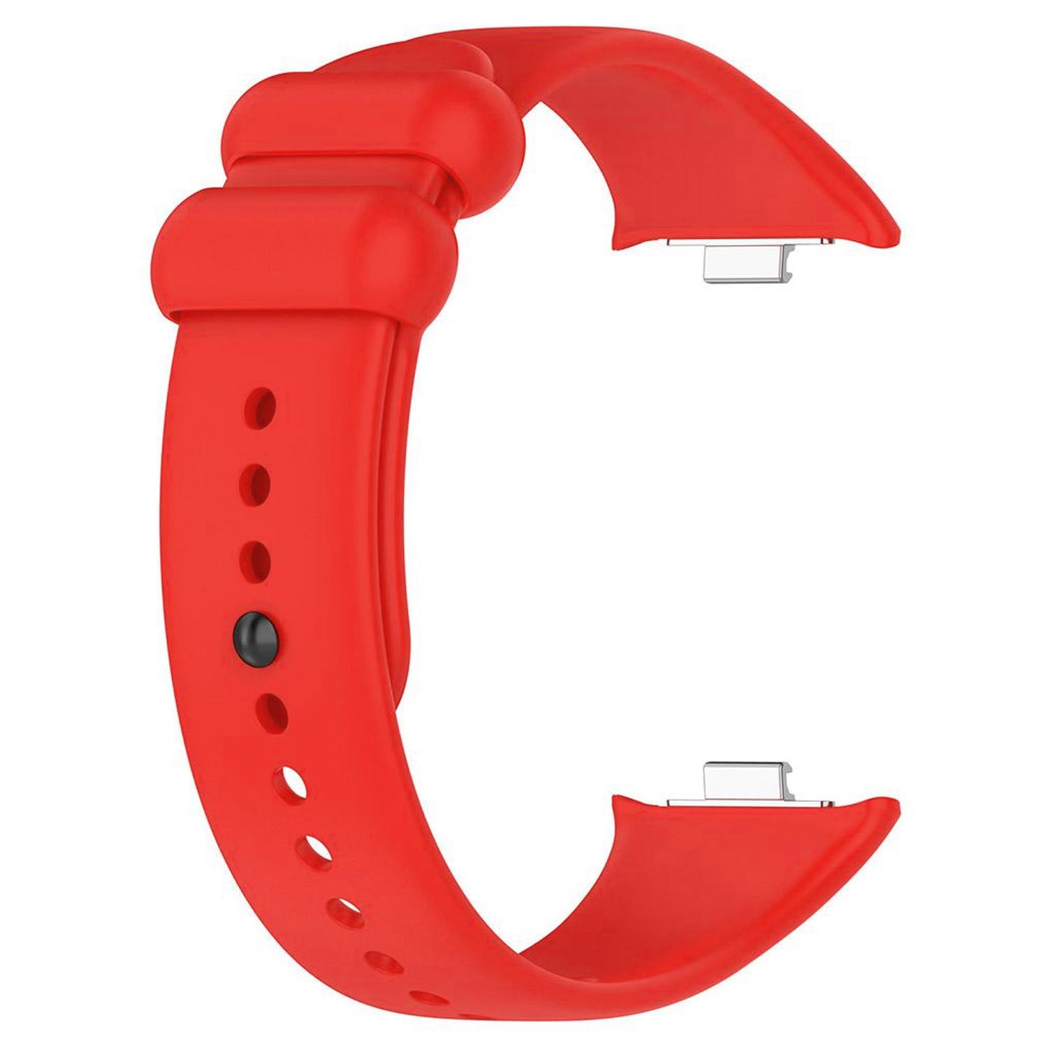 Microsonic Xiaomi Redmi Watch 4 Kordon Silicone Sport Band Kırmızı