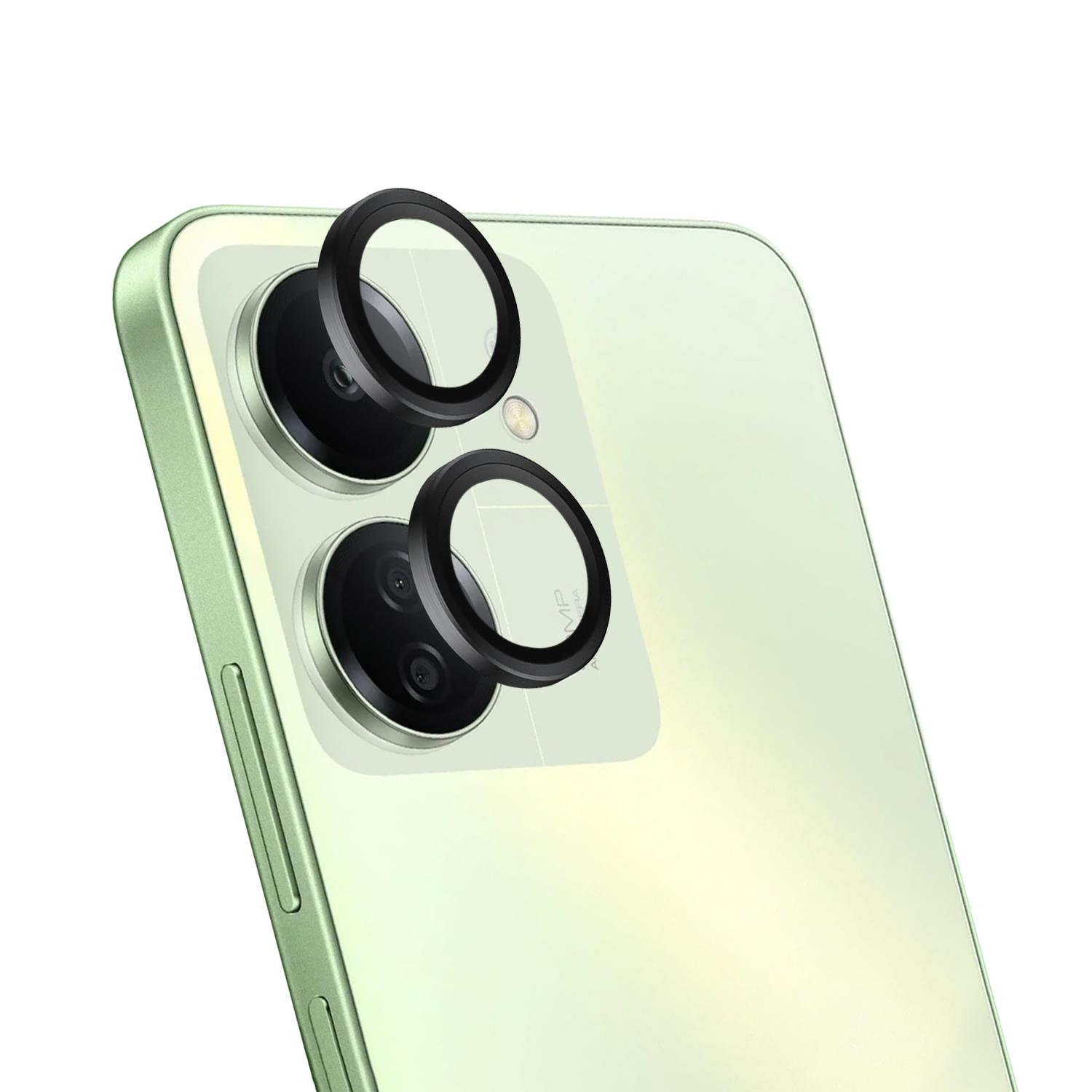 Microsonic Xiaomi Poco C65 Tekli Kamera Lens Koruma Camı Siyah