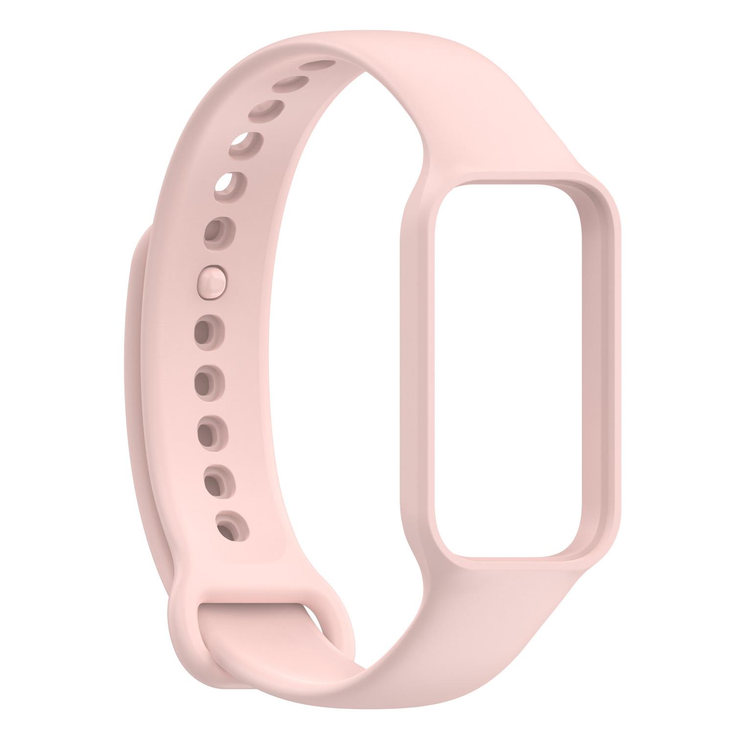 Microsonic Xiaomi Smart Band 8 Active Kordon Silicone Sport Band Rose Gold