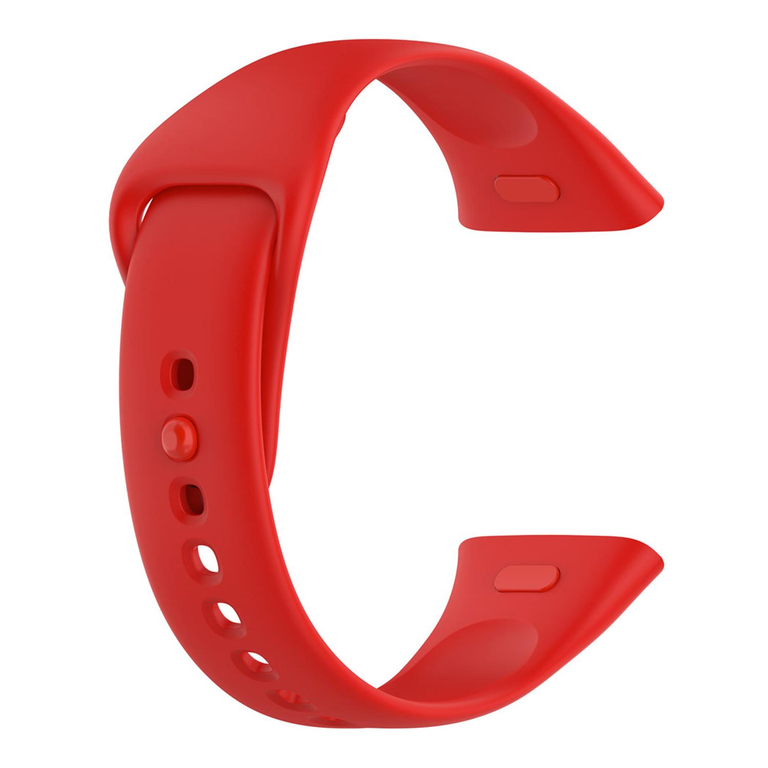 Microsonic Xiaomi Redmi Watch 3 Kordon Silicone Sport Band Kırmızı