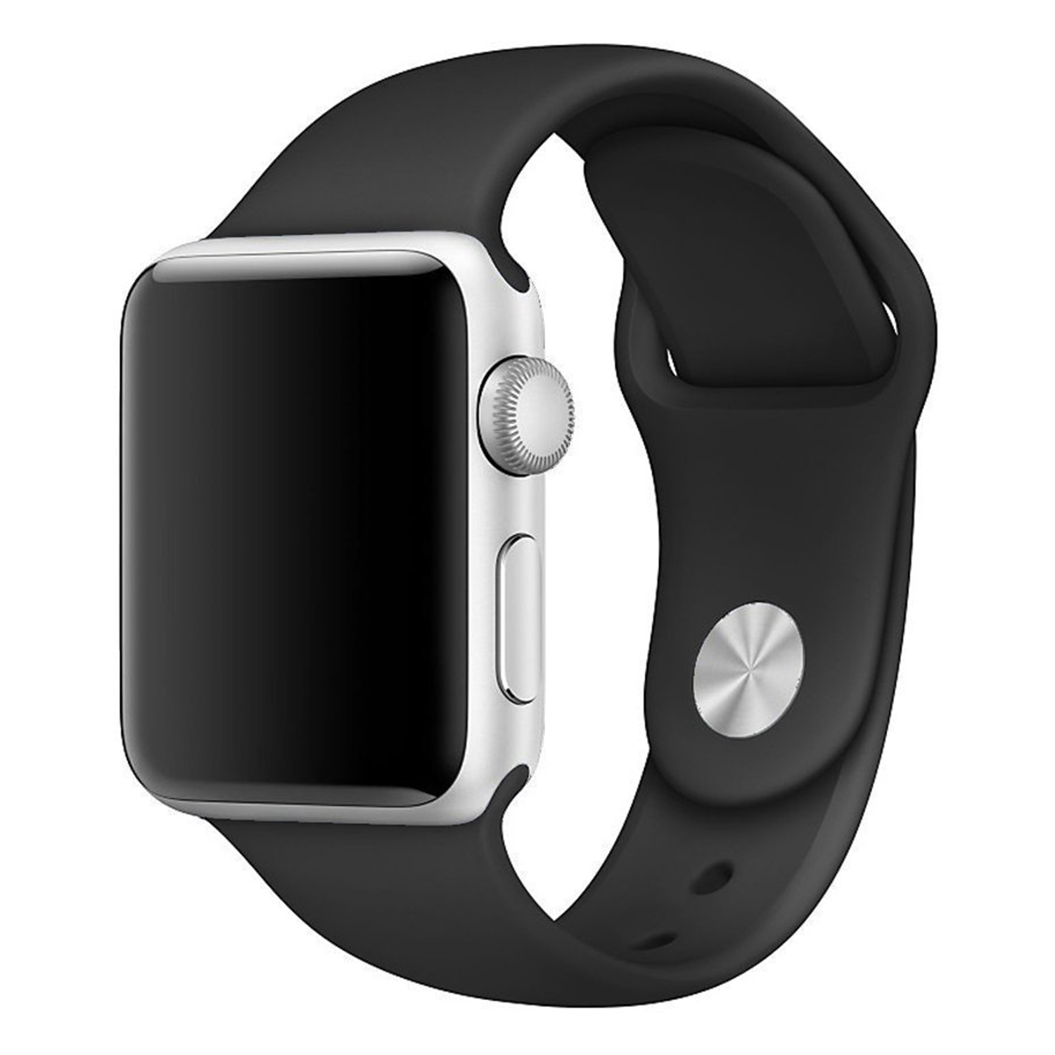 Microsonic Apple Watch 42mm Kordon ActiveFlex Wristband Siyah