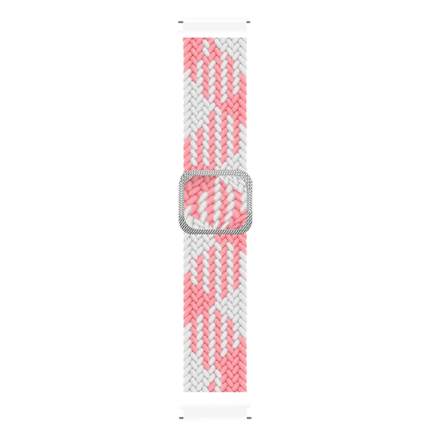 Microsonic Xiaomi Watch S3 Kordon Braided Loop Band Pembe Beyaz